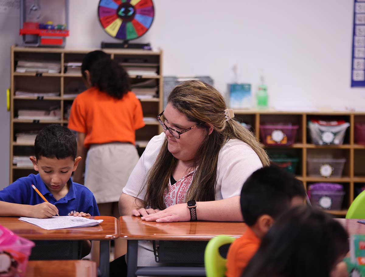 Horizon Science Academy of Lorain South Teacher smiling.